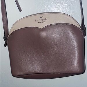 Kate Spade Brown and Cream Crossbody Bag